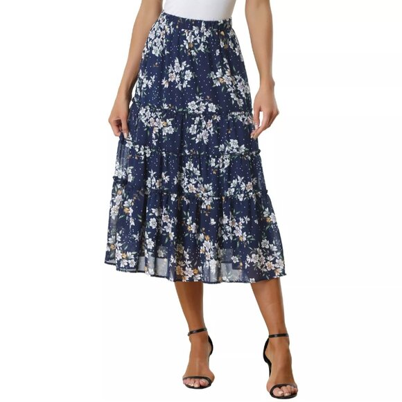 Allegra K Dresses & Skirts - Allegra K Floral Skirt